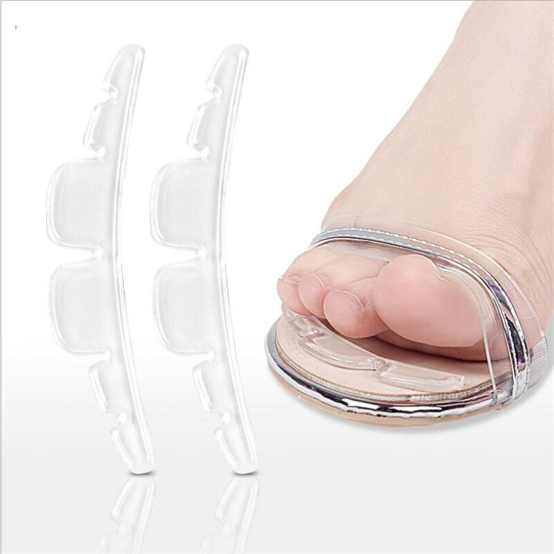 1 Pair Self-adhesive Gel Non-slip Foot Patch Anti-wear Silicone Clear Women High Heel Shoe Sticker Cushion Pad Foot Hind Care