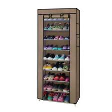 10 Layer 9 Shelf Shoes Cabinet Storage Organizer Shoe Rack Dustproof Standing