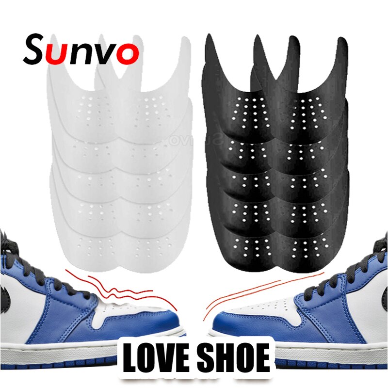 10 Pair Anti Crease Shoe Guard for Sports Shoes Head Protector Sneakers Toe Cap Stretcher Expander Support Care Pad Dropshipping