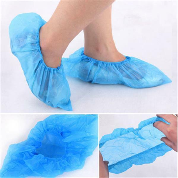 100 Disposable Hygienic Shoe Boot Covers for Home Office Lab Clinic Hospital
