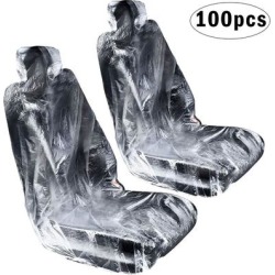 100 Pieces Plastic Car Seat Covers Disposable