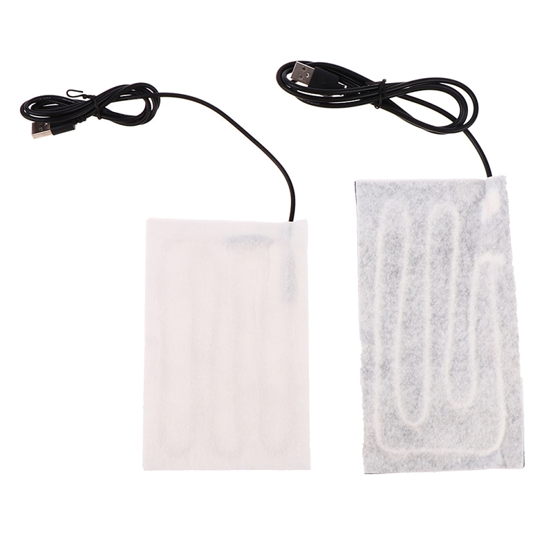10*15cm 5V USB Pet Warmer Heating Pad Electric Cloth Heater Pad Heating Element For For Cloth Vest Jacket Shoes Socks