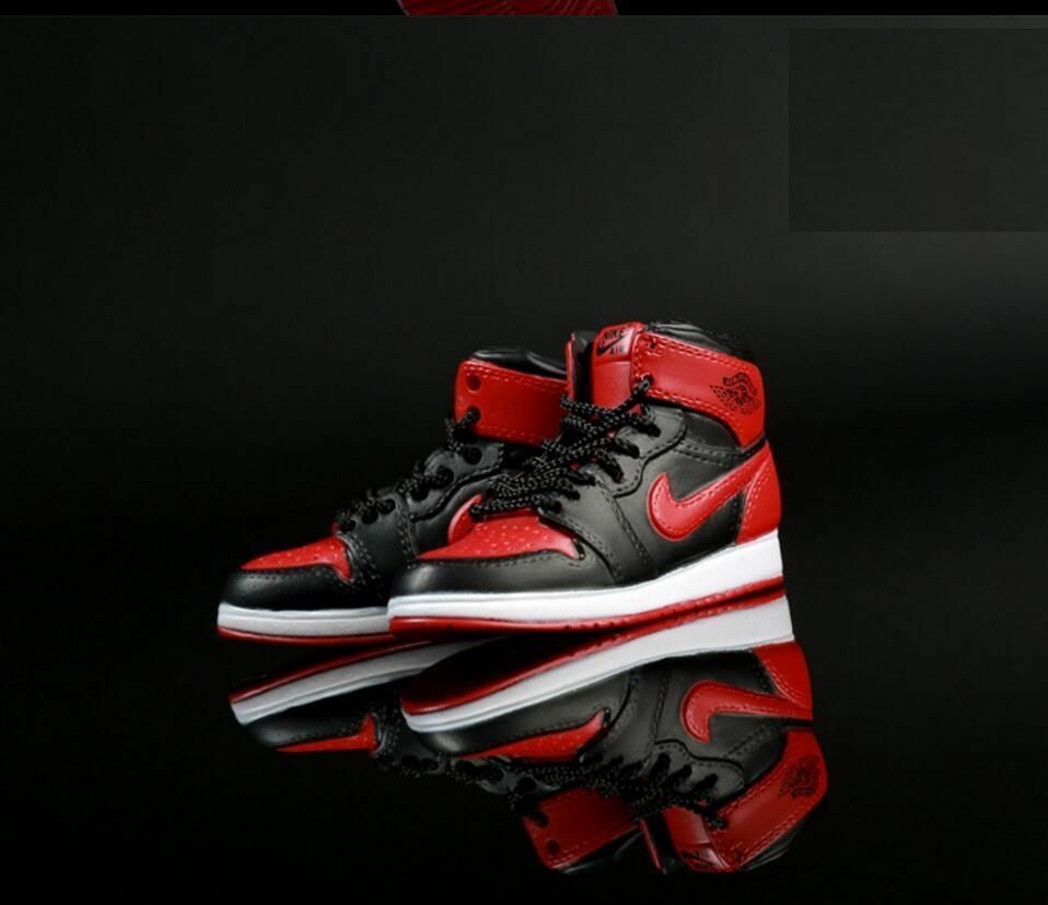 1/6 Men Shoes Nike Air Sneakers Red Black For Phicen Hot Toys Male Figure ❶USA❶