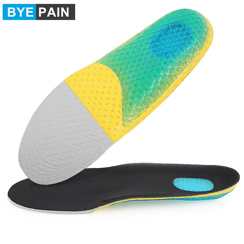1Pair BYEPAIN Gel Insoles Shoe Inserts for Running Hiking Best Full Length Insoles,Men Women Advanced Design Lets Gel Insoles