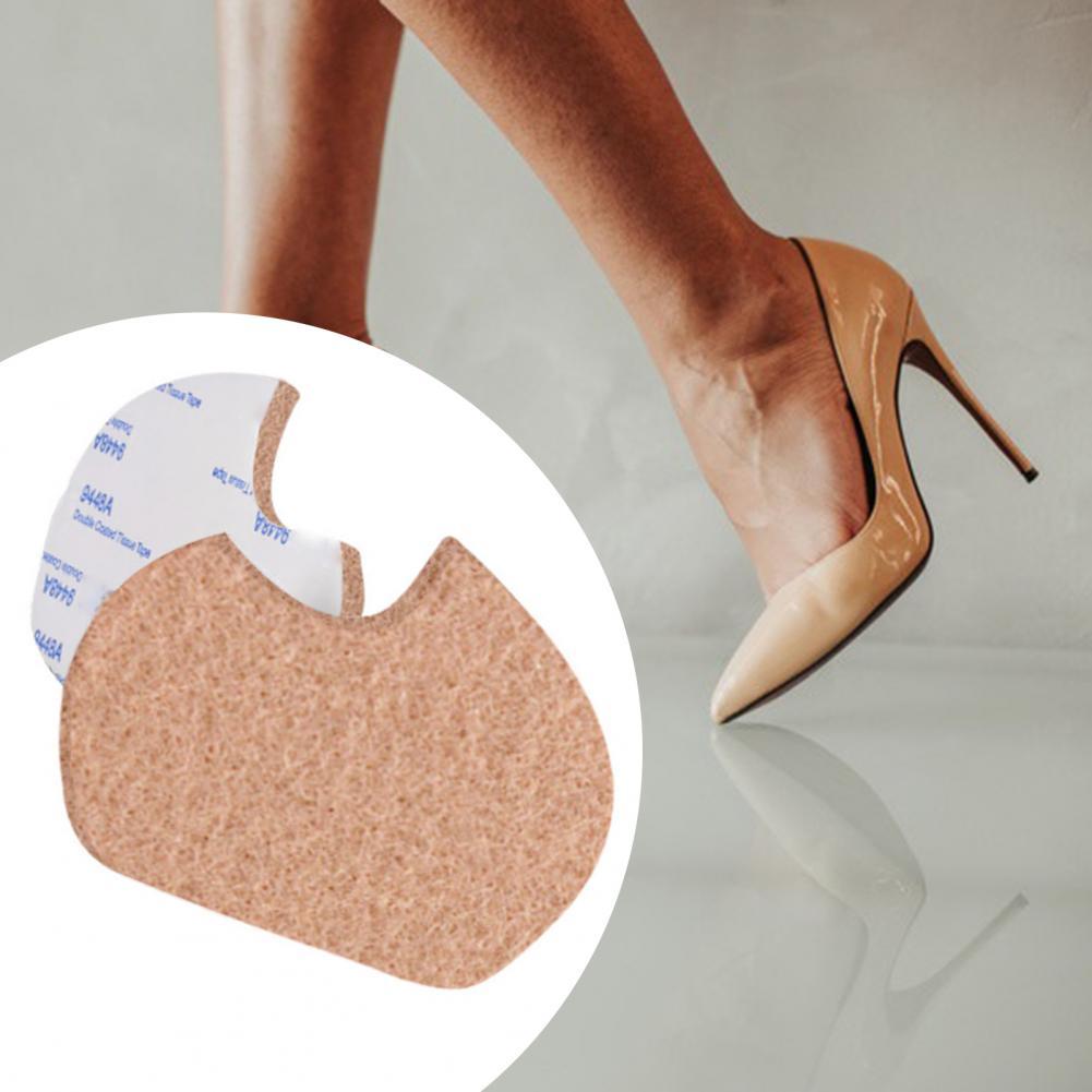 1Pair Foot Pad Pain Relief Patch Comfortable Walking Sweat Absorbing Felt Half Yard Insoles Sticker for High-heeled Shoes