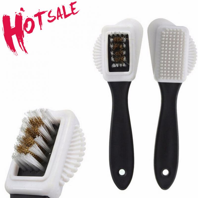 1Pc 3Side Shoe Brush Black Cleaning Brush For Suede Nubuck Boot Shoes Shape Shoe Cleaner Wholesale Boot Leather Shoes Cleaner