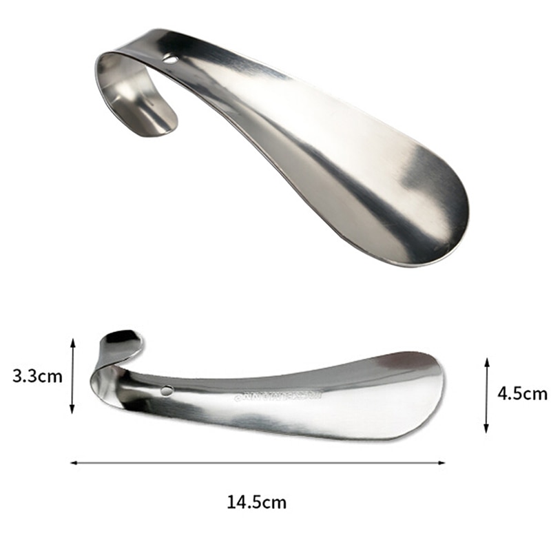 1pcs Spoon Shoehorn Professional Shoehorn 14.5cm Stainless Steel Metal Shoe Horn Shoes Lifter Tool
