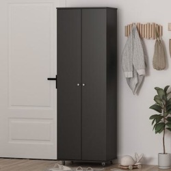 2-Doors 9 Tires Shoes Cabinet With Large Storage Space