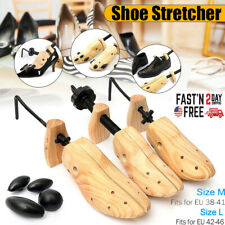2-Way Wooden Adjustable Shoe Stretcher Expander Men Women Boot Shoes Size US6-13