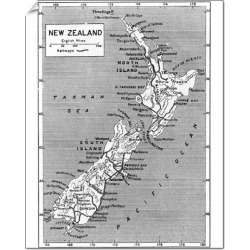 20 inch Photo. Maps/New Zealand
