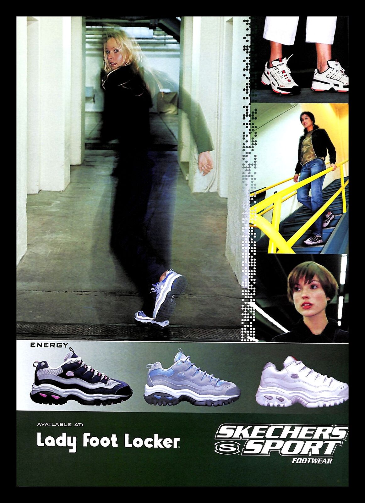 2000 Skechers Sport Footwear Shoes Vintage PRINT AD Women Foot Locker