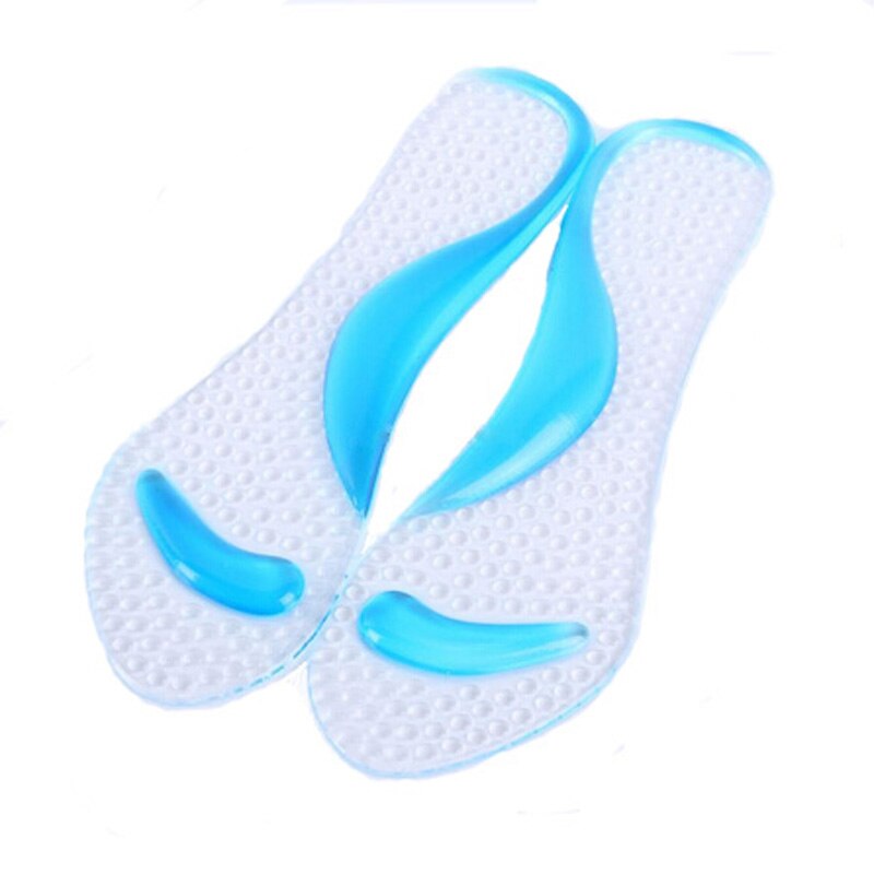 2016 New Non-Slip High Heel Arch Cushion Support Silicone Gel Pads Shoes Insole New Blue Hottest