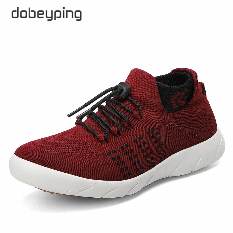 2020 Spring Autumn Flying Weaving Sock Shoes Women Lace-Up Sport Woman Sneakers Soft Walking Female Flats Breathable Ladies Shoe