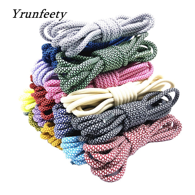 2021 Bestselling 47" Two-Tone Rope Laces Colorfull Rope Shoelaces Round Shoe Laces Boot Laces for Yeezy 350 700 750 Sneakers