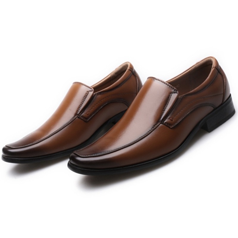 2021 Classic Business Men's Dress Shoes Fashion Elegant Formal Wedding Shoes Men Slip on Office Oxford Shoes for Men Black Brown