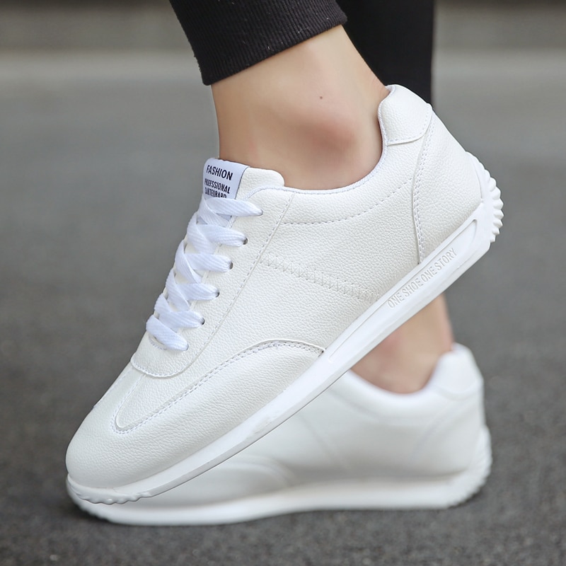 2021 Fashion Sneaker Women's Flats casual shoes for women Young Ladies Female Sneakers Woman White Shoes Leather women's shoes