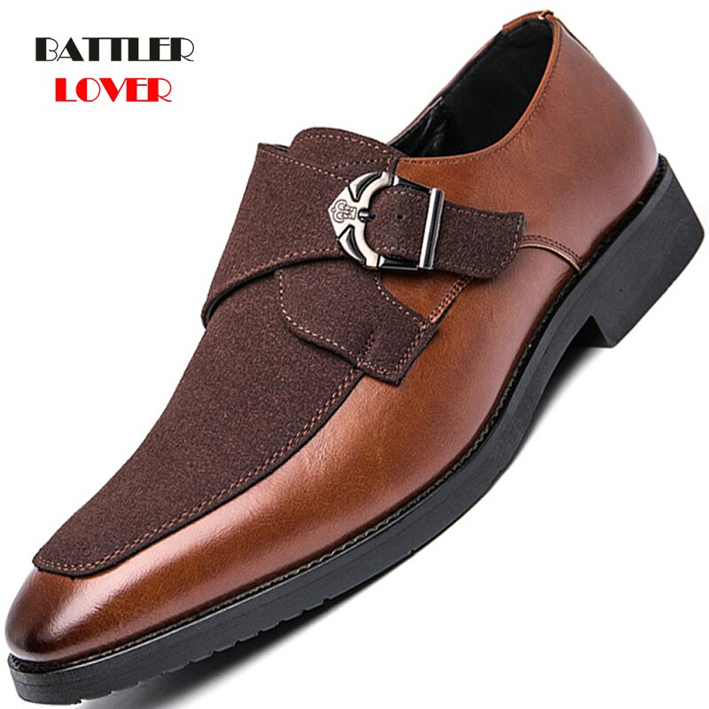 2021 Men's High Quality Leather Classic Driving Shoes Lace-Up Bullock Business Dress Shoes Hombre Oxfords Male Formal Footwear