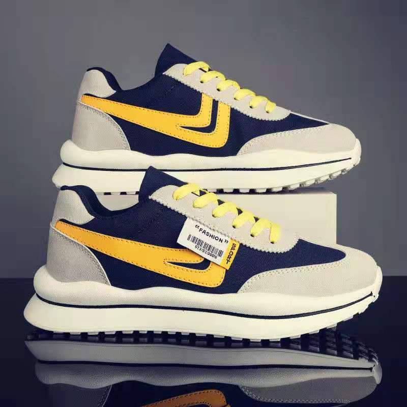 2021 New Autumn Men's Outdoor Casual Lace-Up Shoes Men Wear-resistant Comfortable Breathable Walking Sneakers Fashion Designer