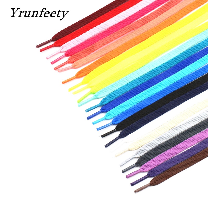 2021 New Fashion Printed Signed Shoelace Shoelaces Black White Orange Green Purple Shoe Laces for The Ten White Shoes Flat Laces