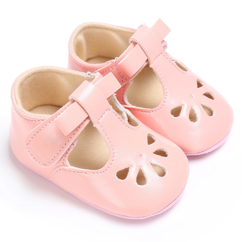 2021 Newborn Cute Baby Boy Girl Soft Soled PU Shoes Infant Walking Dress Cradle Shoe First Walkers Shoes 0-18M