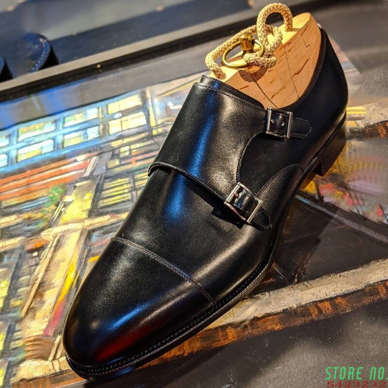 2021New Men Dress Shoes Black Blue Shoes Designer Patent Leather Men Wedding Shoes HG325