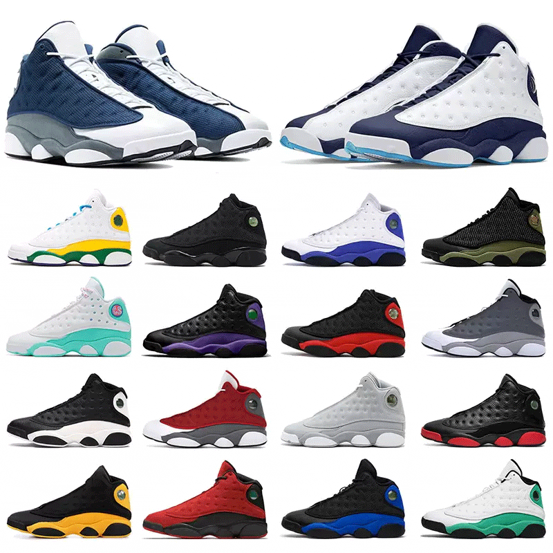 2022 Original Basketball Shoes Mens Womens 13s Powder Blue Purple Black and White Designer Sports Shoes