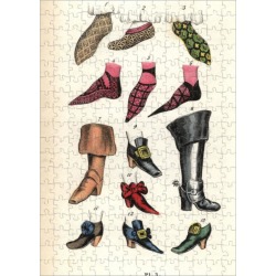 252 Piece Puzzle. Medieval shoes and boots in England