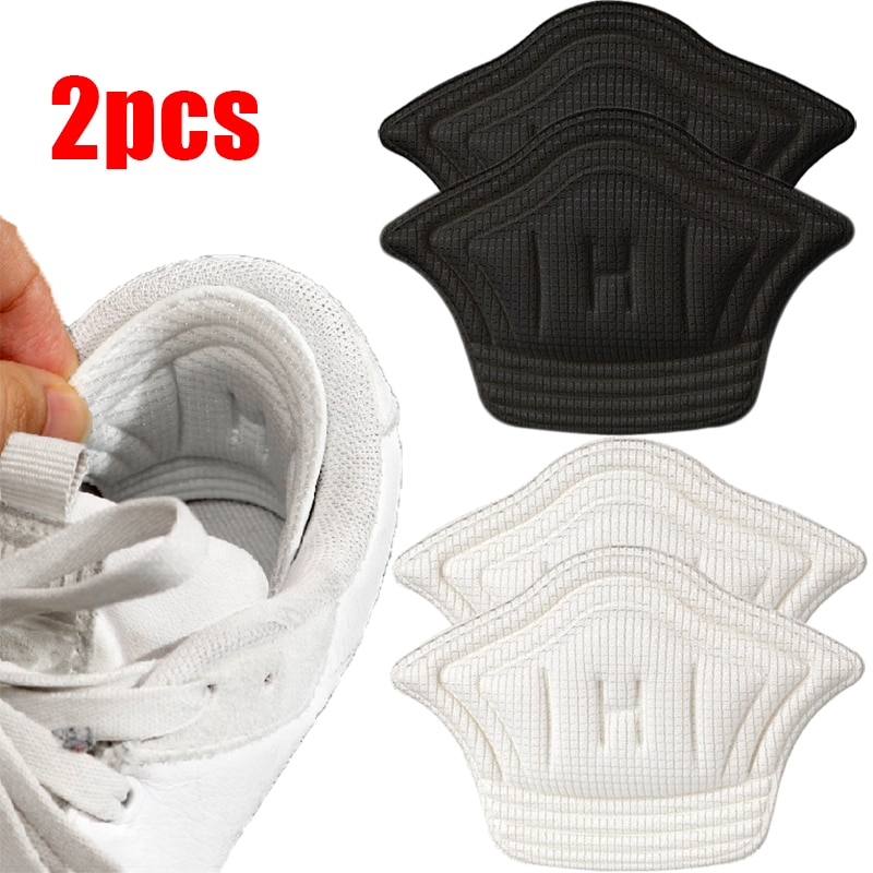 2pcs Shoes Pads Sports Shoe Heel Cushion Pad Adjustable Antiwear feet Inserts Insoles Can be Cut Heel Protector Sticker Insole