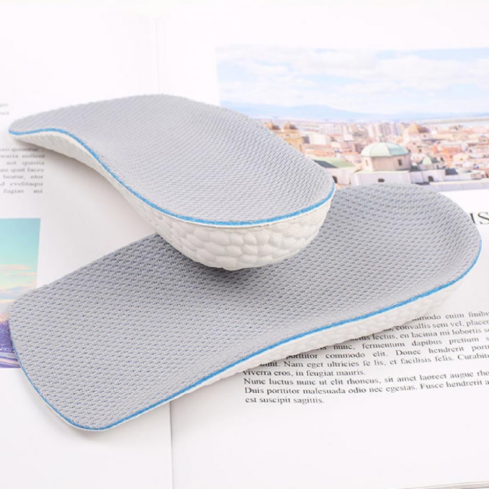 2Pcs Unisex Adult Casual 2.5cm Insoles Breathable Non-Slip Heightening Half Pads Men Women Shoe Pad Sports Orthopedic Insoles
