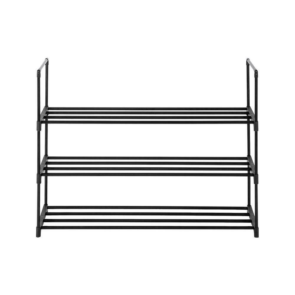 3 Tier Shoe Rack for 12-15 Pairs Wall Bench Shelf Closet Organizer Storage Stand