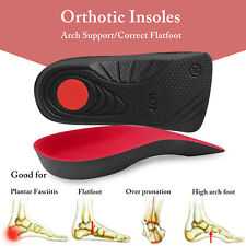 3/4 Orthopedic Shoe Insoles Flat Feet Support Inserts Plantar Fasciitis Soft Pad