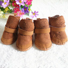 4Pcs/Set Cute Dog Boots Winter Warm Snow Walking Shoes Puppy Sneakers Supplies