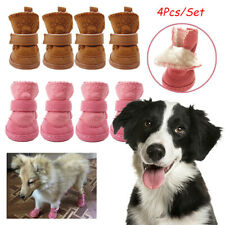 4Pcs/Set Pet Warm Shoes Cute Dog Boots Snow Walking Puppy Sneakers Supplies SIZE