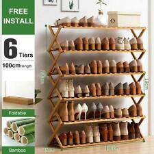 6 Tier Shoe Rack Entryway Shoe Shelf Holder Storage Organizer Home Furniture US