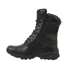 8" Black Leather Forced Entry Deployment Boot With Side Zip 5358 Rothco