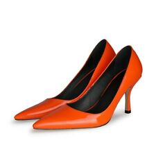 8 Colors Women Pumps Pointy Toe Super High Stilettos Slip On Shoes 34-45 Party L