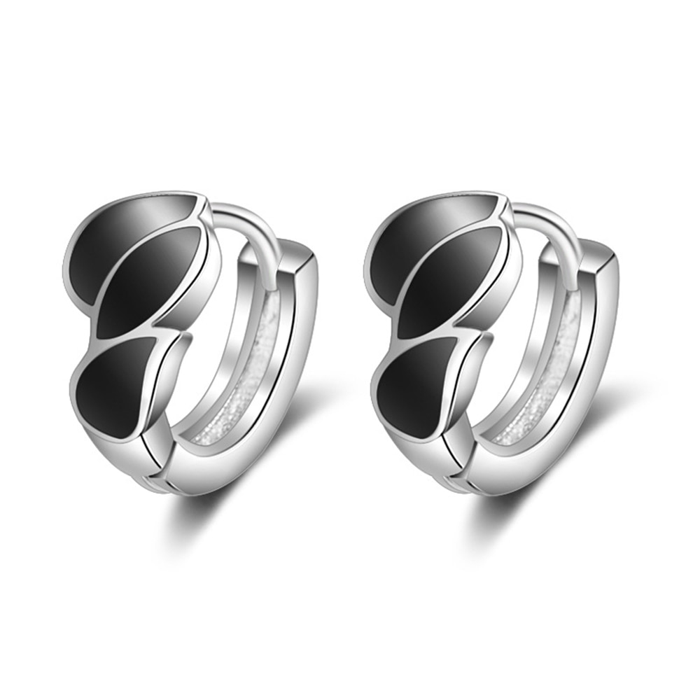 925 sterling silver earrings clip classic black earrings for women 2021 black friday deals