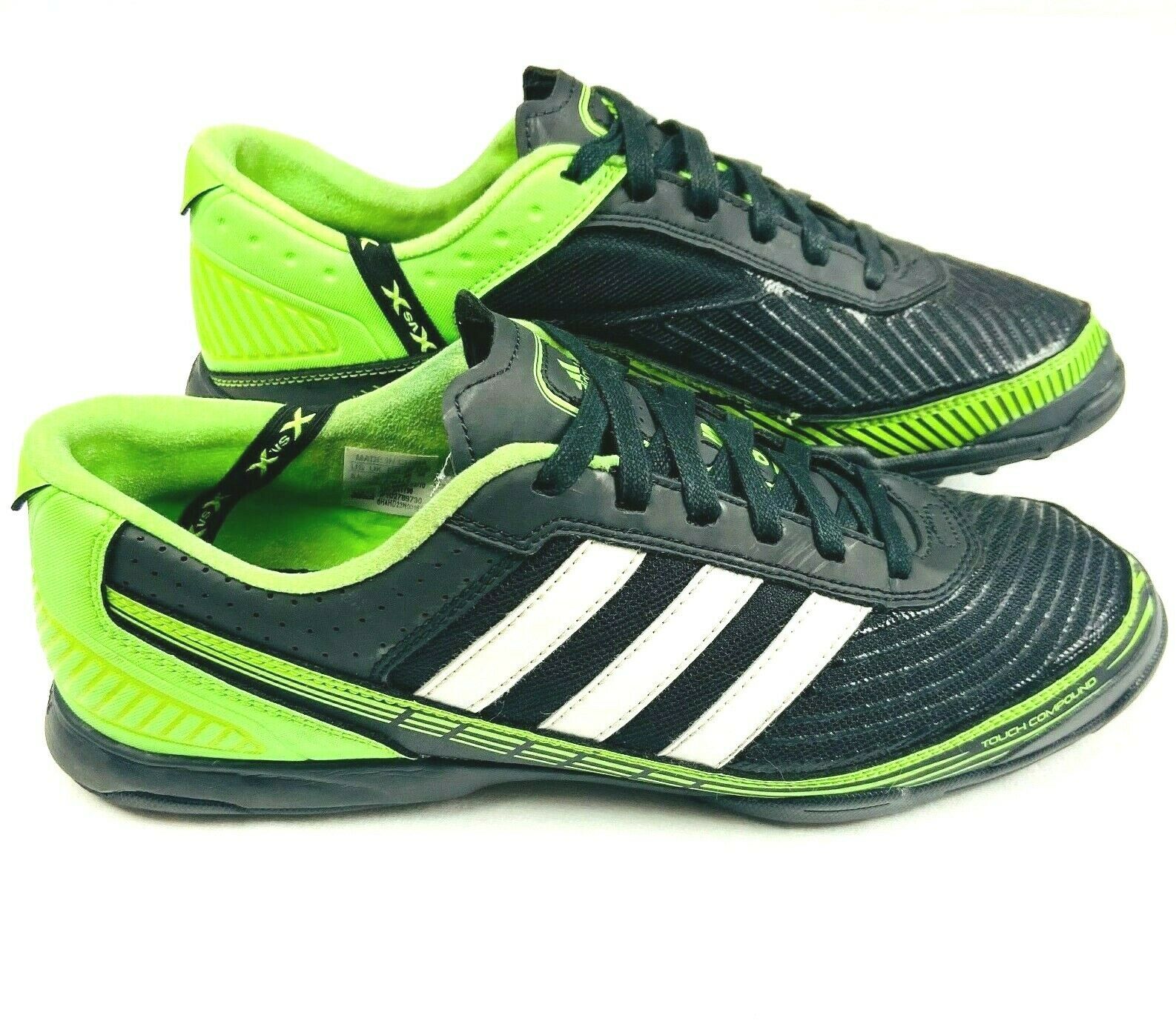 Adidas Adi5 XvsX Indoor Soccer Turf Shoes Men's Size10.5 Black/Green