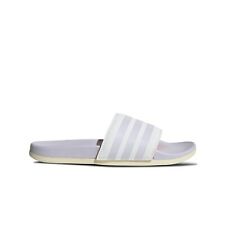 Adidas Adilette Comfort Slides (ftwr white/purple tint) Women's Shoes GV9738