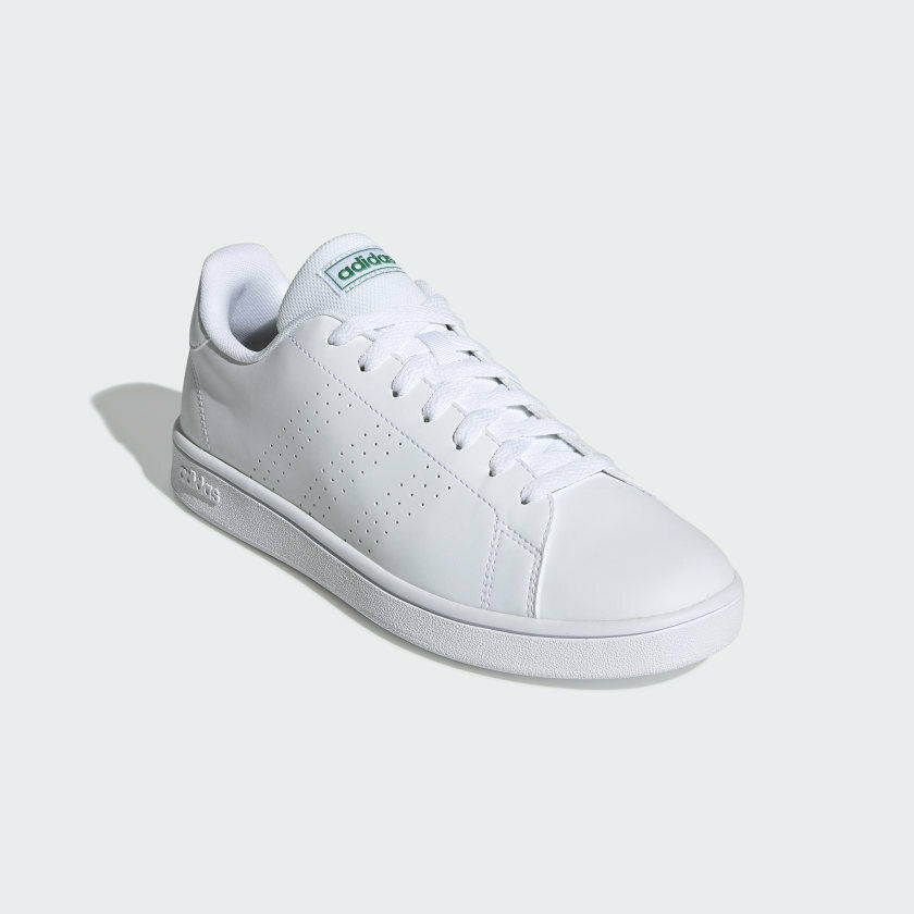 Adidas Advantage Base EE7690 Men White Synthetic Leather Tennis Shoe Size 12 D14