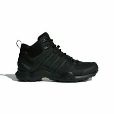 Adidas CM7500 Men's Outdoor Terrex Swift R2 Mid GTX Shoes, Black/Black/Black