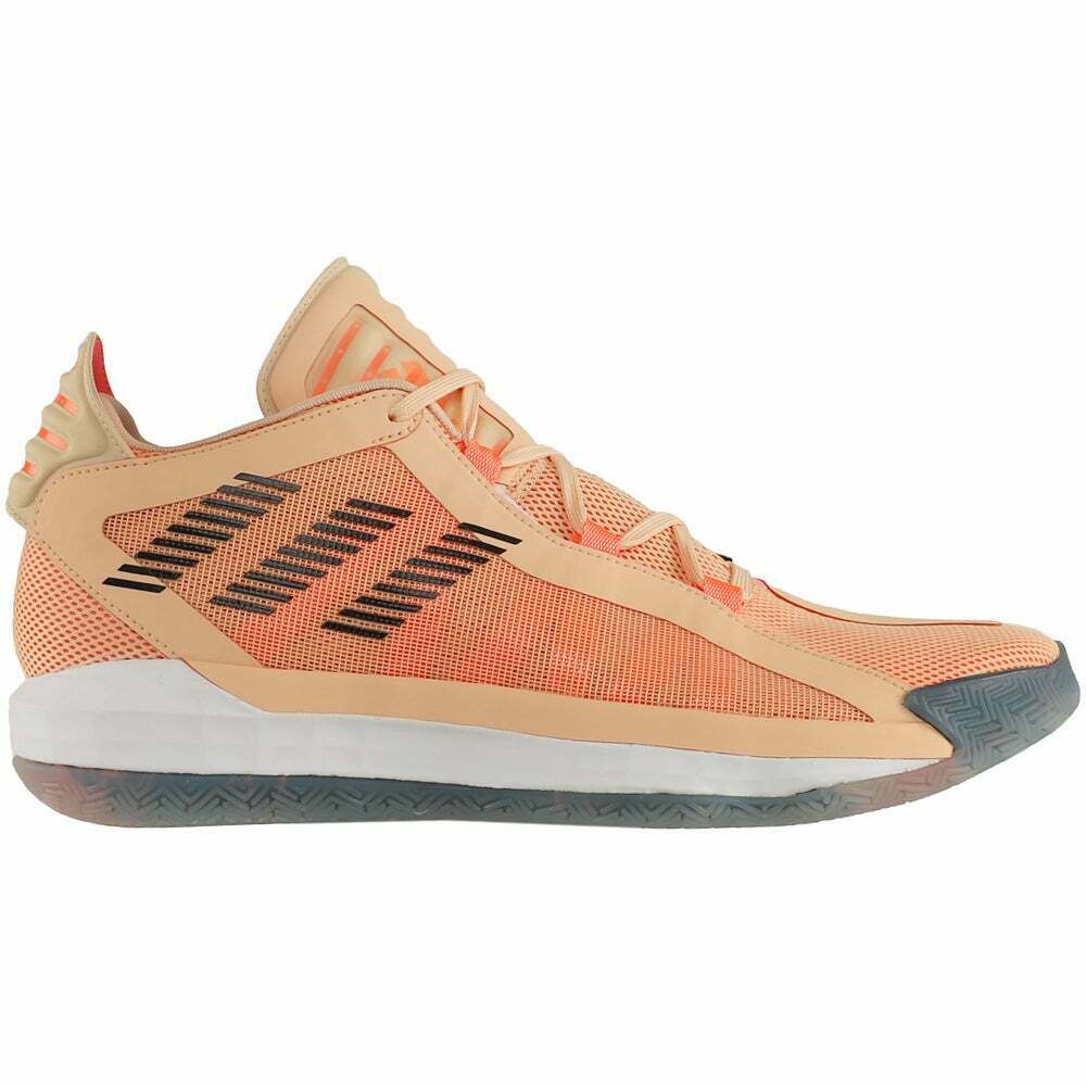 adidas Dame 6 Mens Basketball Sneakers Shoes Casual - Orange,Pink - Size