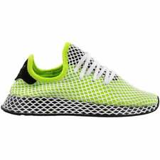 adidas Deerupt Runner Lace Up Mens Sneakers Shoes Casual - Black,Green,White