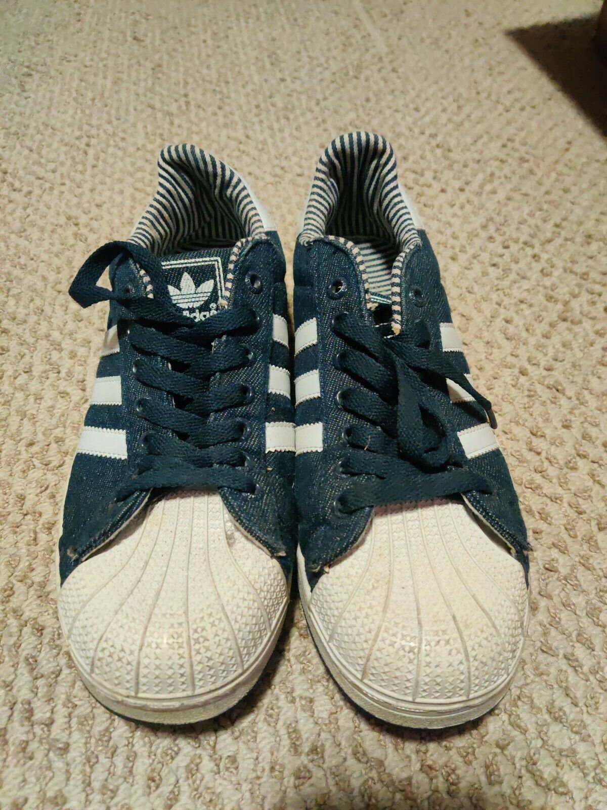 Adidas jeans blue Limited Edition Shoes Mens US Size 9.5 APE779001 Free shippin