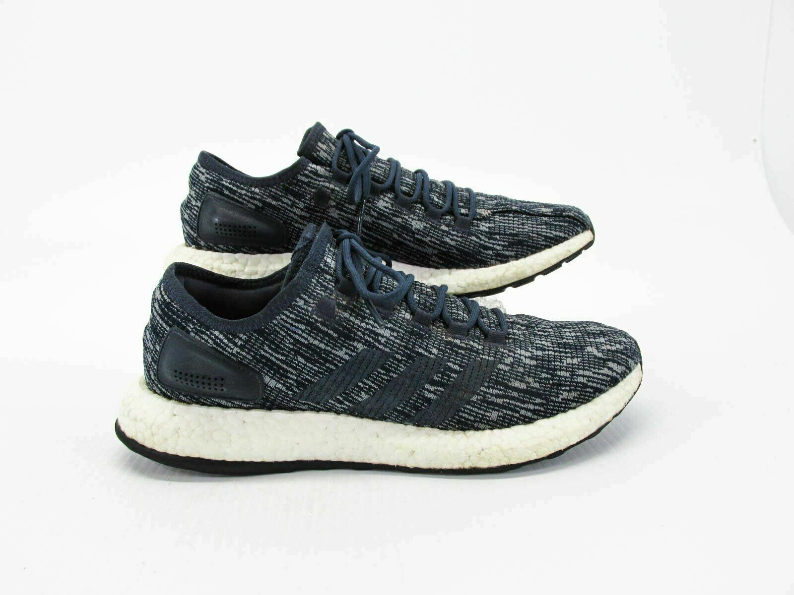 Adidas Men Shoe Pure Boost Size 10.5M Blue Fitness Running Sneaker Pre Owned jq