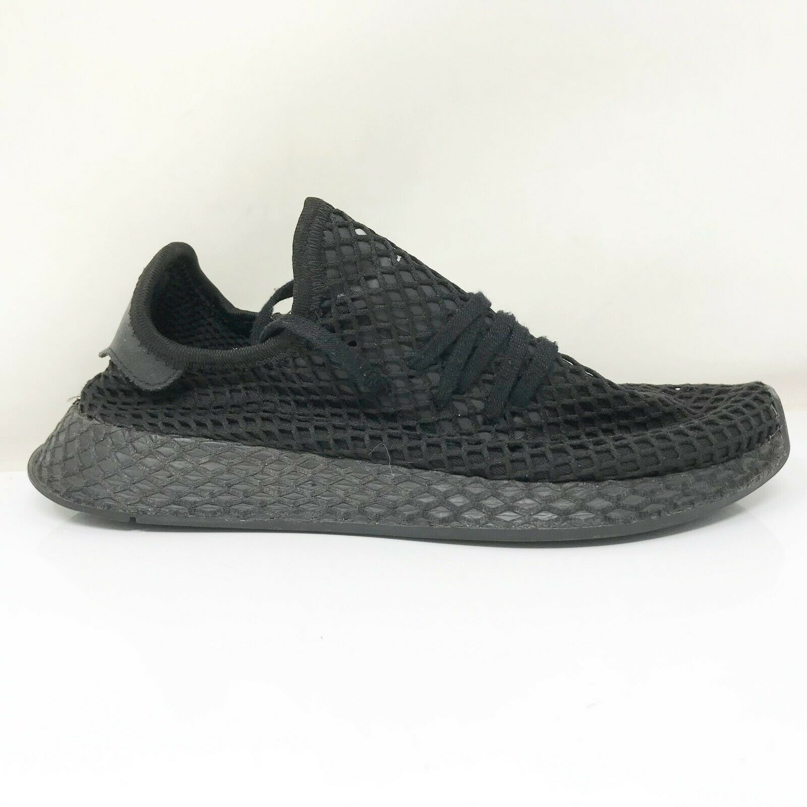 Adidas Mens Deerupt Runner B41877 Black Running Shoes Sneakers Size 6.5