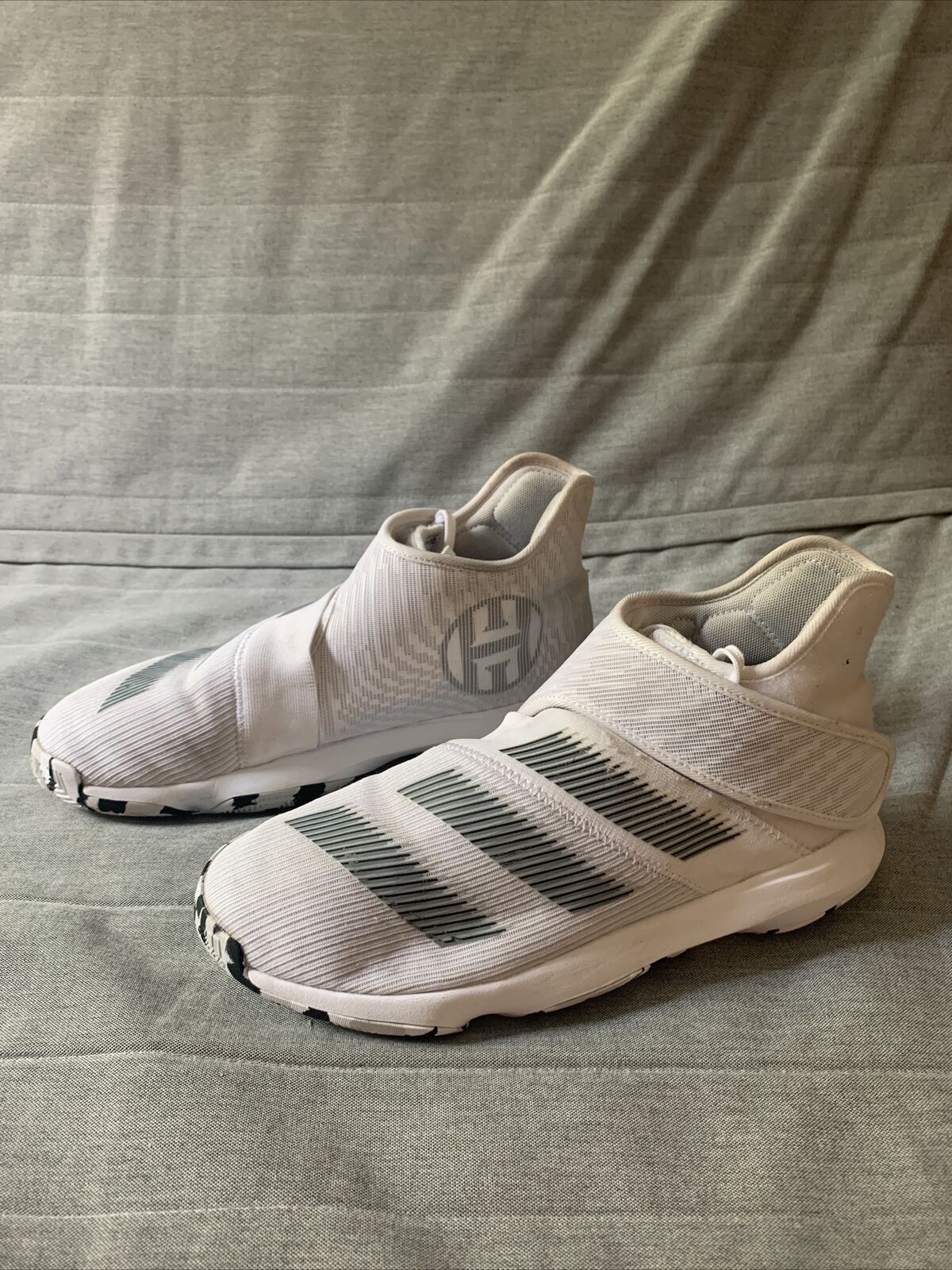 Adidas Men’s Harden B/E 3 Basketball Shoes White Size 6.5 James Harden Sneakers