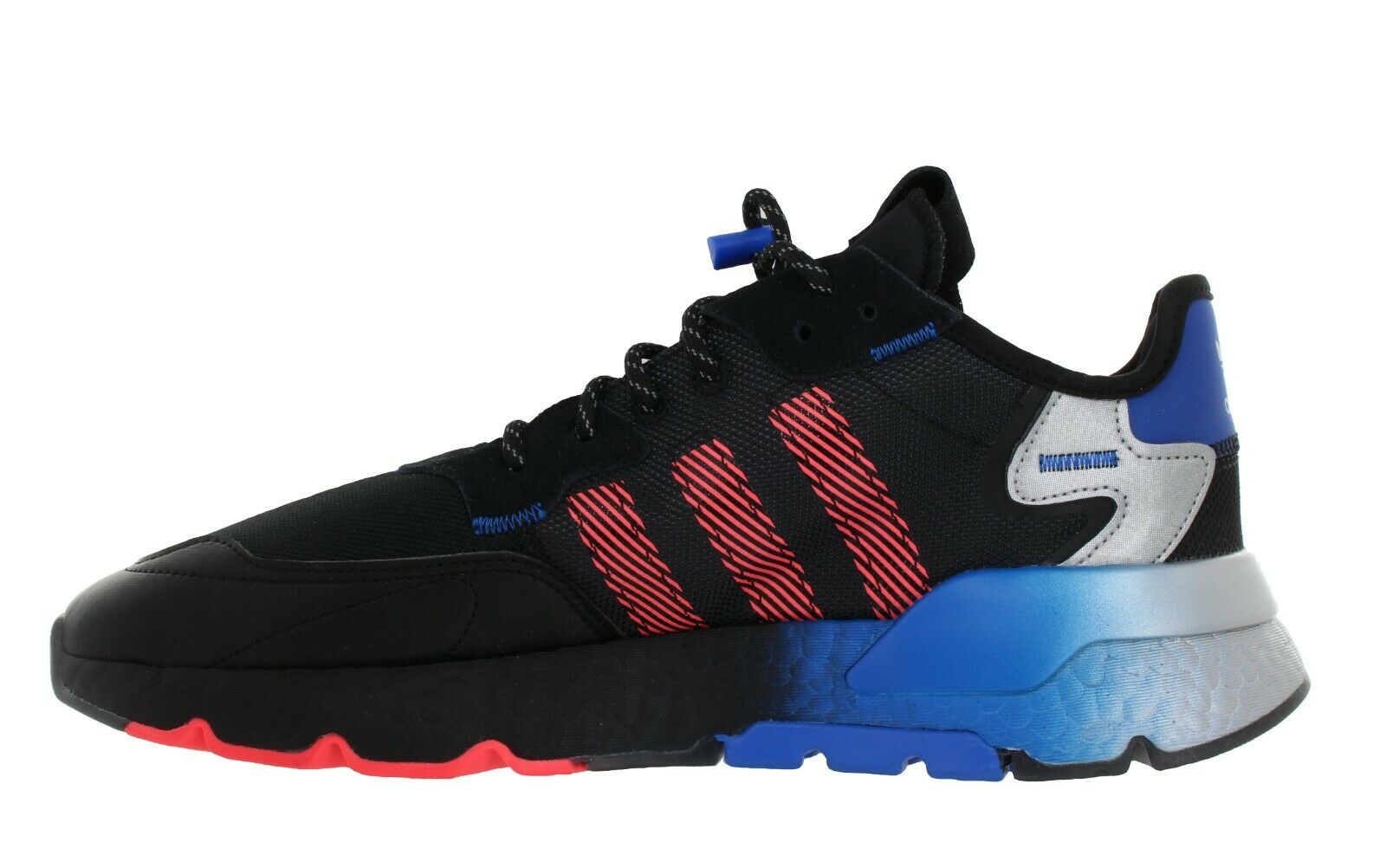 Adidas Men's NITE JOGGER Black Blue Red Training Shoes Size 12 NIB