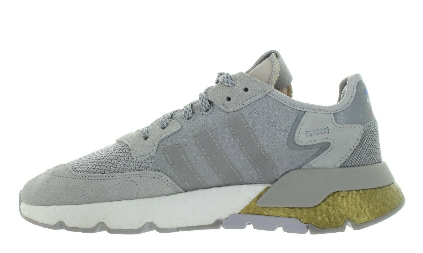 Adidas Men's NITE JOGGER Grey / Gold Metallic Sneakers Shoes Size 11 New