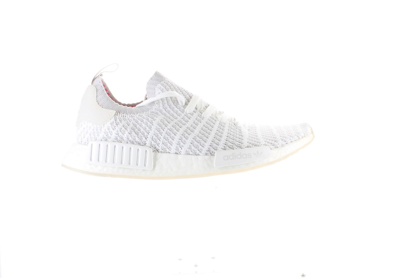 Adidas Mens Nmd_R1 Stlt Pk White/Grey/Solar Pink Running Shoes Size 10 (2278698)